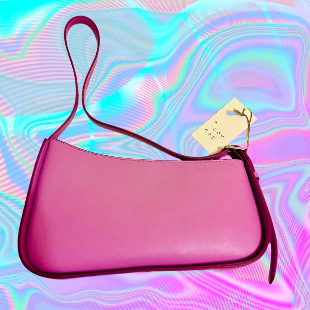 👛 NWT! 🏷️ Target A New Day Asymmetrical Lavender Purple Shoulder Bag 🔥